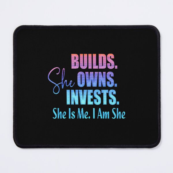 Item preview, She Builds Owns Invests designed and sold by creativerooney.