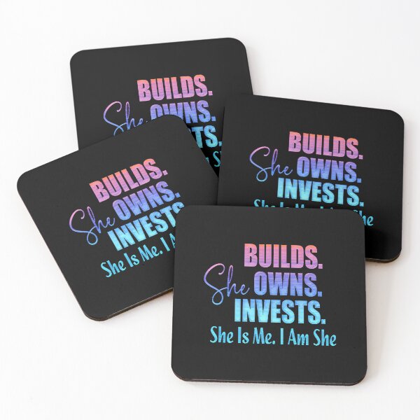 Item preview, She Builds Owns Invests designed and sold by creativerooney.