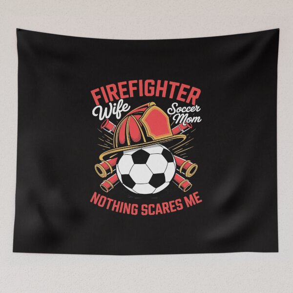 Item preview, Firefighter Wife Shirt Firefighter Wife Gift Firefighter Funny Soccer Mom designed and sold by TewonLake.