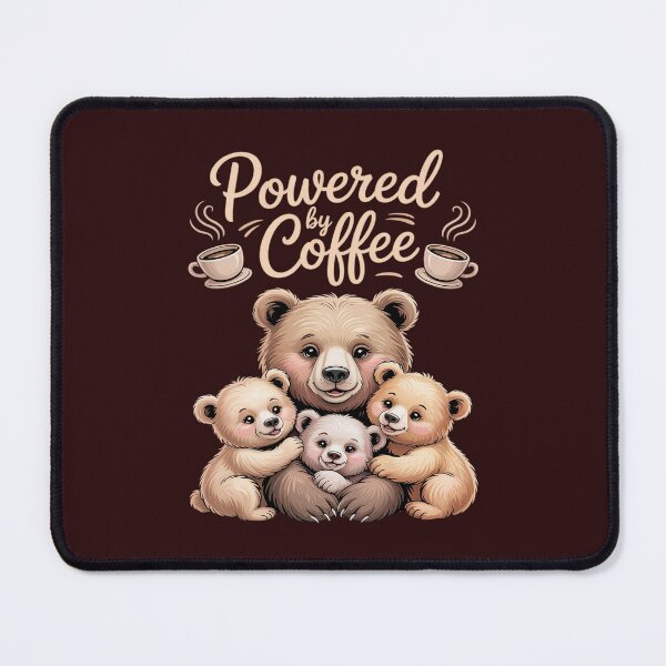 Item preview, Mama Bear Mom Life Powered by Coffee & Tiny designed and sold by SnackPAC.
