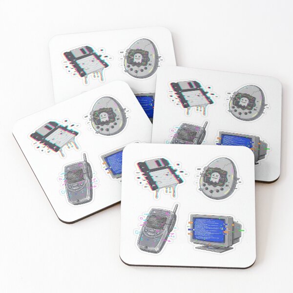 Item preview, Vaporwave Glitch Art of Classic 90s Tech and Y2K Gadgets designed and sold by MyEz Style.