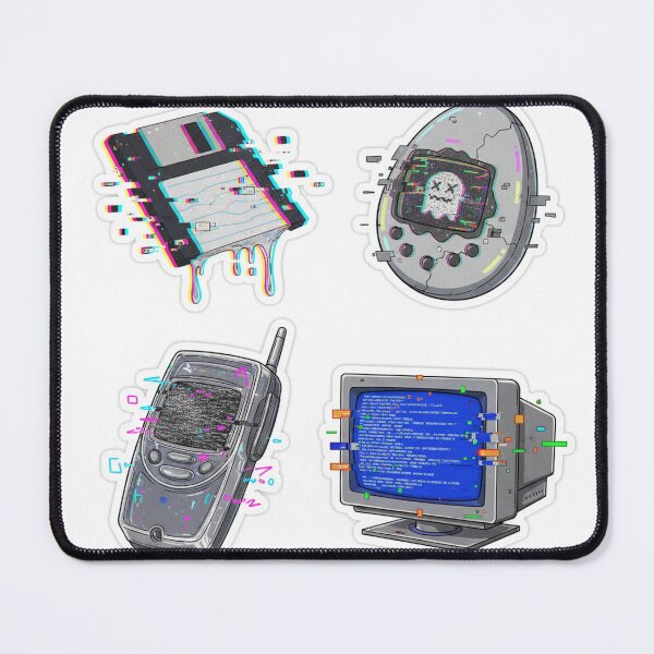 Item preview, Vaporwave Glitch Art of Classic 90s Tech and Y2K Gadgets designed and sold by MyEz Style.