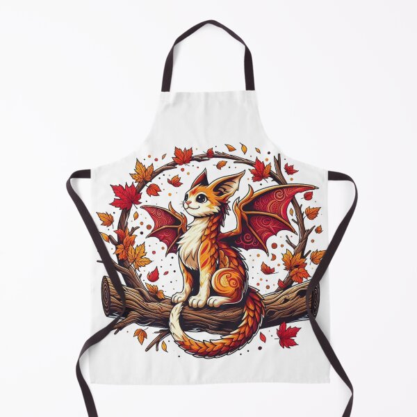 Item preview, Autumn Dragon Cat Winged Forest Familiar designed and sold by BigBlueArt.