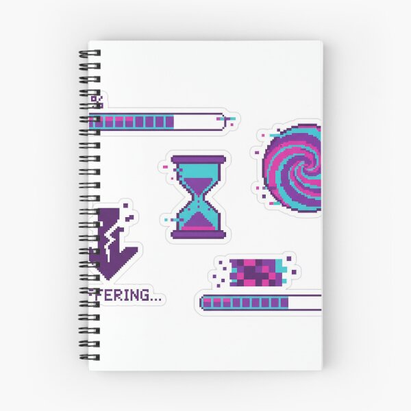 Item preview, Pixel Art Loading, Buffering, and Glitch Progress Icons Set designed and sold by MyEz Style.