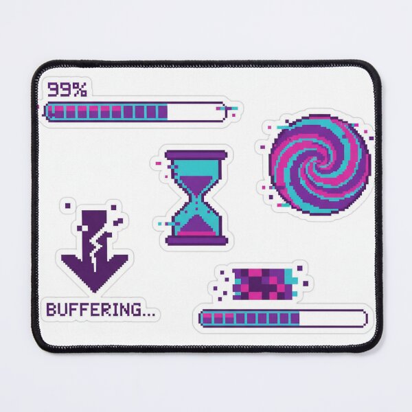 Item preview, Pixel Art Loading, Buffering, and Glitch Progress Icons Set designed and sold by MyEz Style.