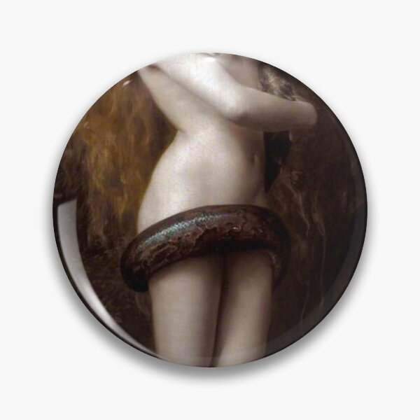 Item preview, Lilith with the Snake – John Collier Pre-Raphaelite Mythological Portrait designed and sold by Art Outlaws.