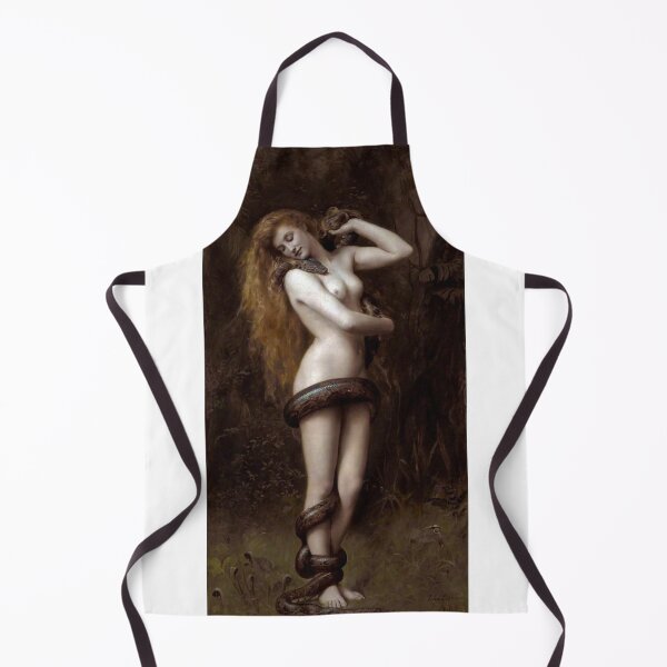 Item preview, Lilith with the Snake – John Collier Pre-Raphaelite Mythological Portrait designed and sold by Art Outlaws.