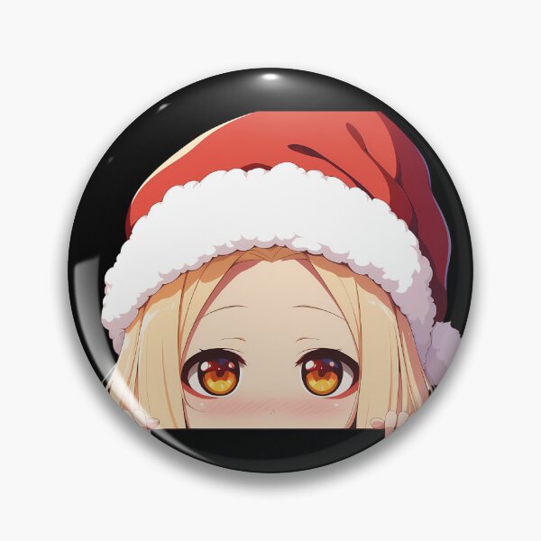 Item preview, Danmachi Ais Wallenstein Danmachi Chibi Kawaii Christmas Peeker Anime Girl Holiday Softness designed and sold by HumbertoValveno.
