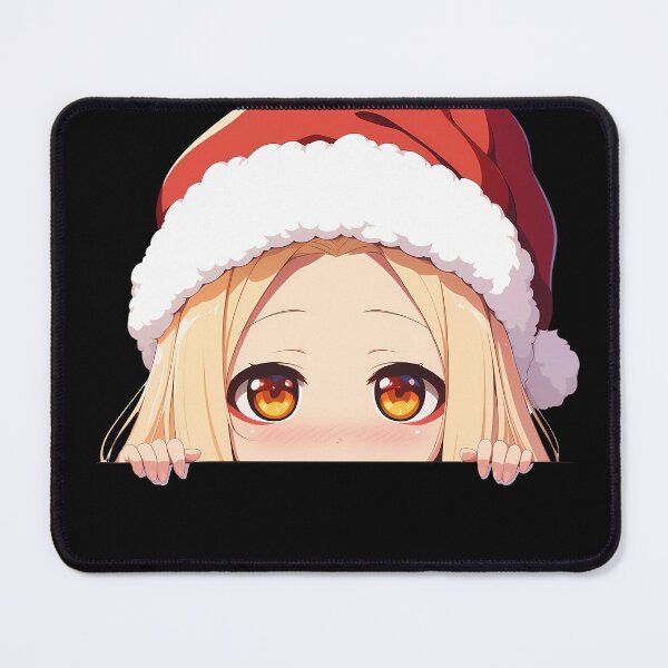 Item preview, Danmachi Ais Wallenstein Danmachi Chibi Kawaii Christmas Peeker Anime Girl Holiday Softness designed and sold by HumbertoValveno.