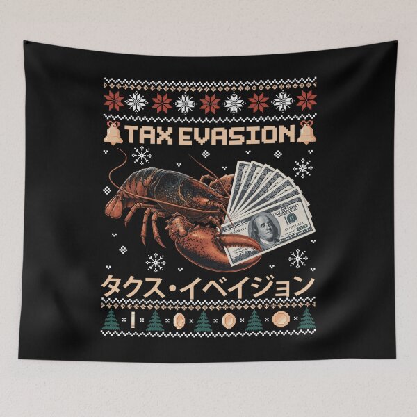 Item preview, Tax Evasion Lobster Funny Sarcasm Meme Ugly Xmas designed and sold by Tae-bois.