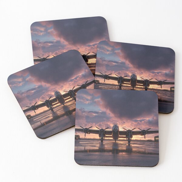 Item preview, RAF Airfield In Early Morning Glow with Dew on the Ground designed and sold by Skyframe Aviation.