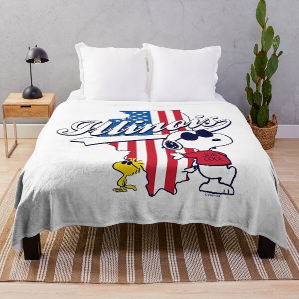 Item preview, Peanuts Vintage Cool Style Illinois USA Flag Design designed and sold by Teresa Kamden.