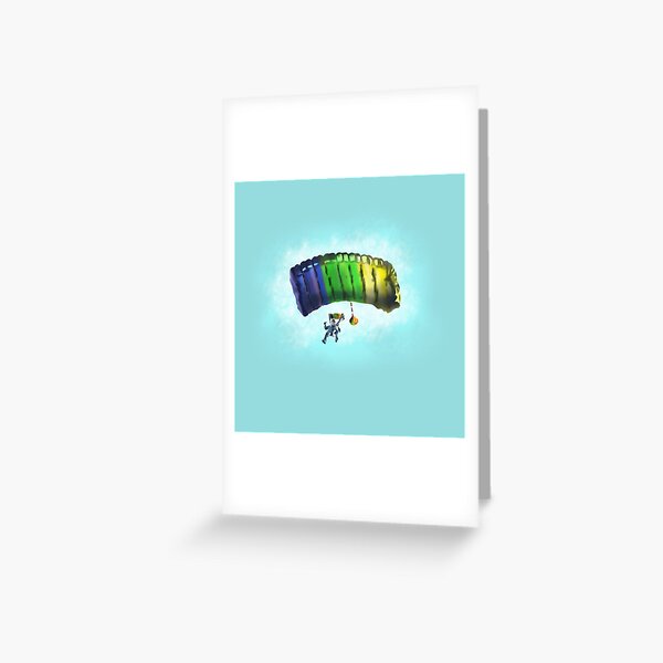 Cartes De Vœux Sur Le Theme Parachutisme Redbubble