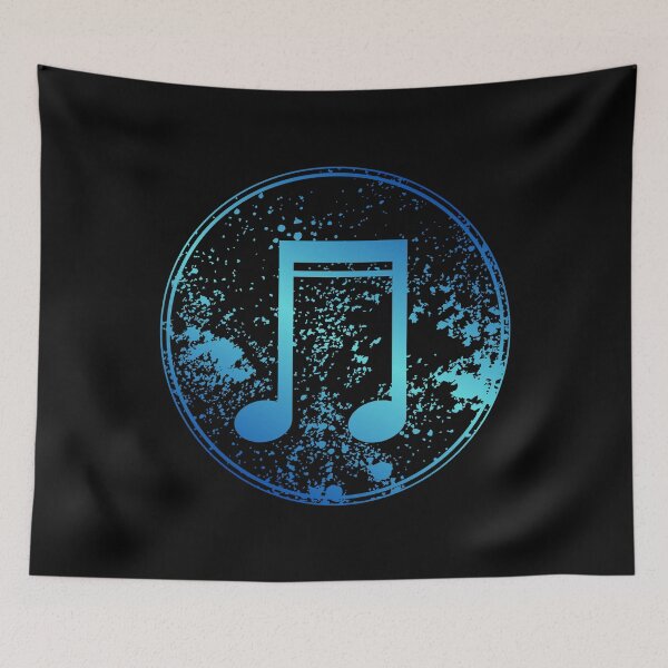 Item preview, Electric Blue Music Note – Splash Texture Graphic designed and sold by Ivy-Triggs.