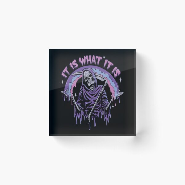 Item preview, Death ~ It Is What It Is ~ Pastel Goth Grim Reaper Drip designed and sold by BeverlyLegros.