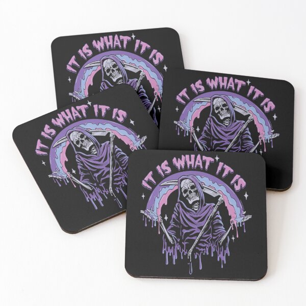 Item preview, Death ~ It Is What It Is ~ Pastel Goth Grim Reaper Drip designed and sold by BeverlyLegros.