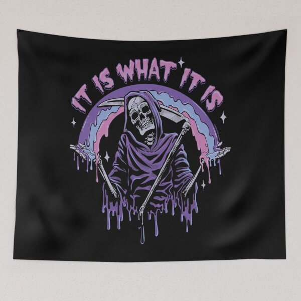Item preview, Death ~ It Is What It Is ~ Pastel Goth Grim Reaper Drip designed and sold by BeverlyLegros.