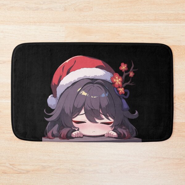 Item preview, Hu Tao Genshin Impact Game Christmas Peeker Chibi Kawaii Holiday Anime Girl designed and sold by HumbertoValveno.