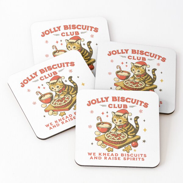 Item preview, Christmas Cat Baking, Jolly Biscuits Club, Cozy Holiday Cat Mom, Funny Cookie Baking, Santa Cat designed and sold by toongstudio.