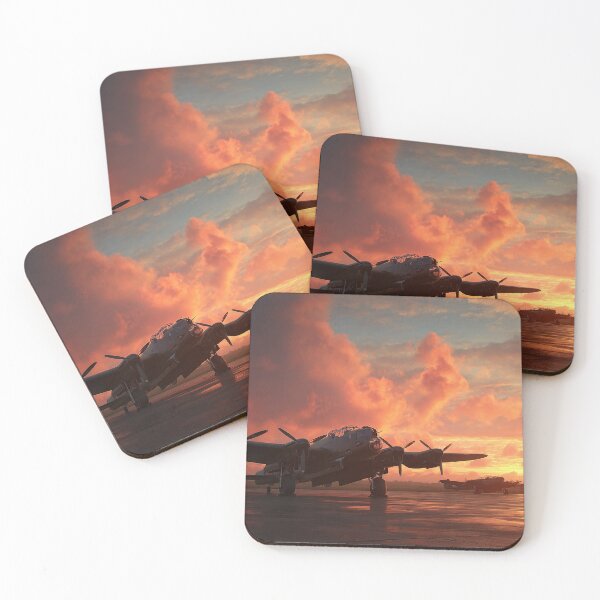 Item preview, Lincolnshire Airbase At Dawn over Open Fields designed and sold by Skyframe Aviation.