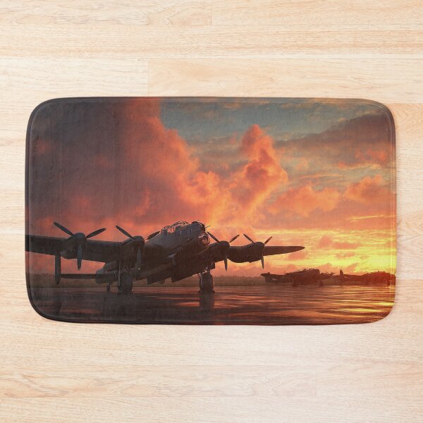 Item preview, Lincolnshire Airbase At Dawn over Open Fields designed and sold by Skyframe Aviation.