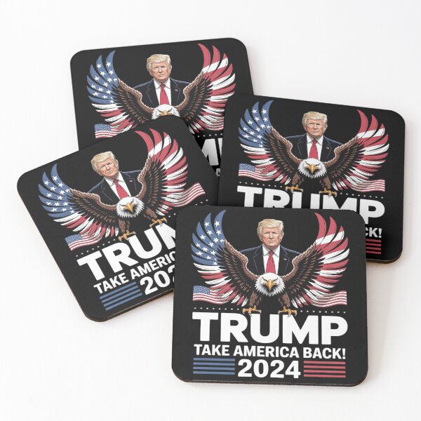 Item preview, Trump Take America Back 2024 Eagle US Flag  designed and sold by InspiredFoul.