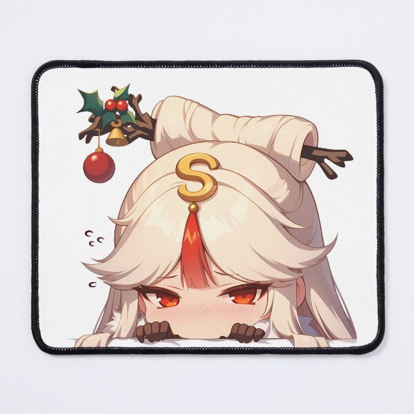 Item preview, Ningguang Genshin Impact Game Christmas Peeker Chibi Kawaii Holiday Anime Girl designed and sold by HumbertoValveno.