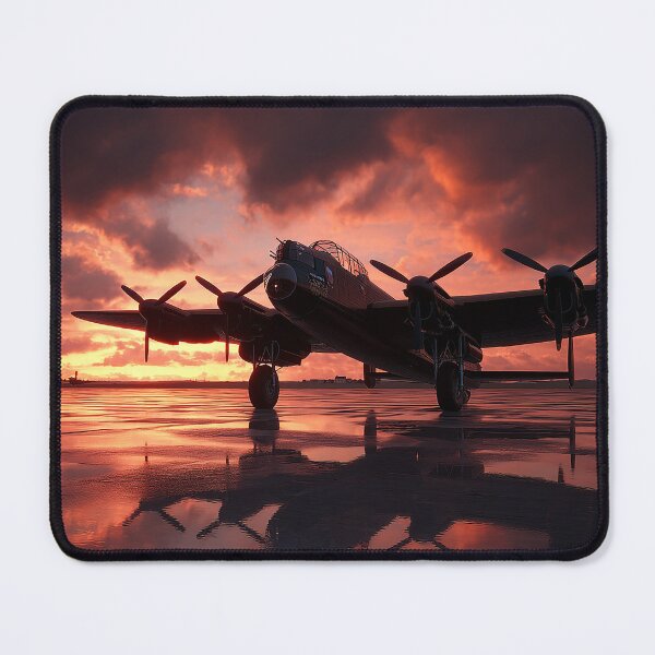 Item preview, RAF Bomber Command Base In Morning Light across the Tarmac designed and sold by Skyframe Aviation.