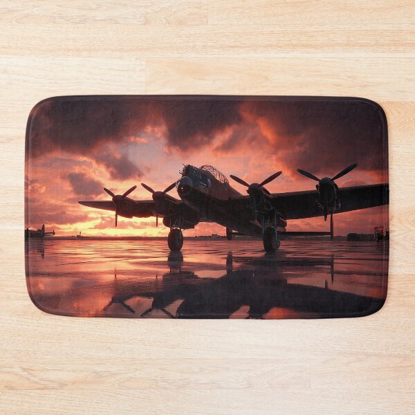 Item preview, RAF Bomber Command Base In Morning Light across the Tarmac designed and sold by Skyframe Aviation.