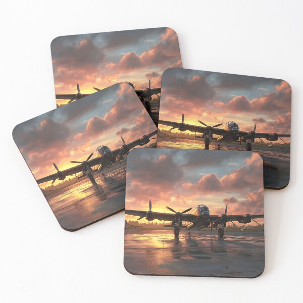 Item preview, Early Morning Airfield Under Soft Sunrise with Silhouetted Aircraft designed and sold by Skyframe Aviation.