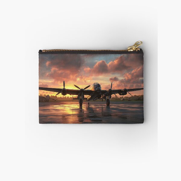 Item preview, Early Morning Airfield Under Soft Sunrise with Silhouetted Aircraft designed and sold by Skyframe Aviation.