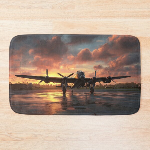 Item preview, Early Morning Airfield Under Soft Sunrise with Silhouetted Aircraft designed and sold by Skyframe Aviation.