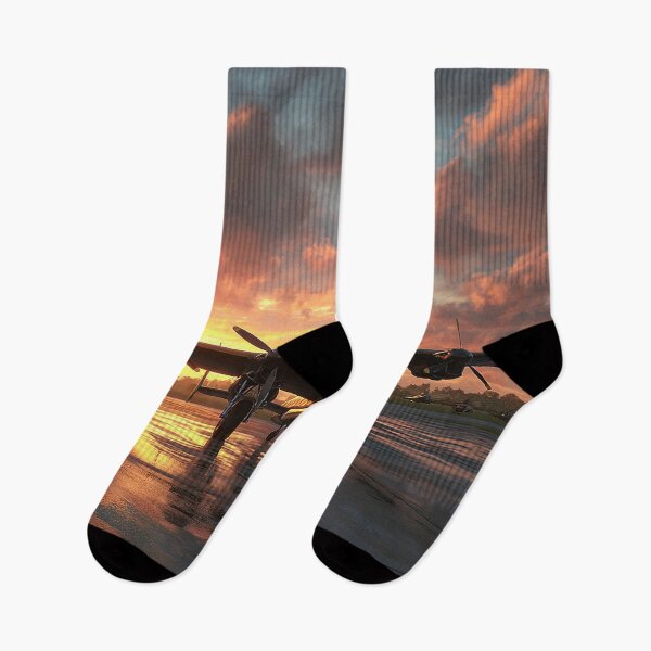 Item preview, Early Morning Airfield Under Soft Sunrise with Silhouetted Aircraft designed and sold by Skyframe Aviation.