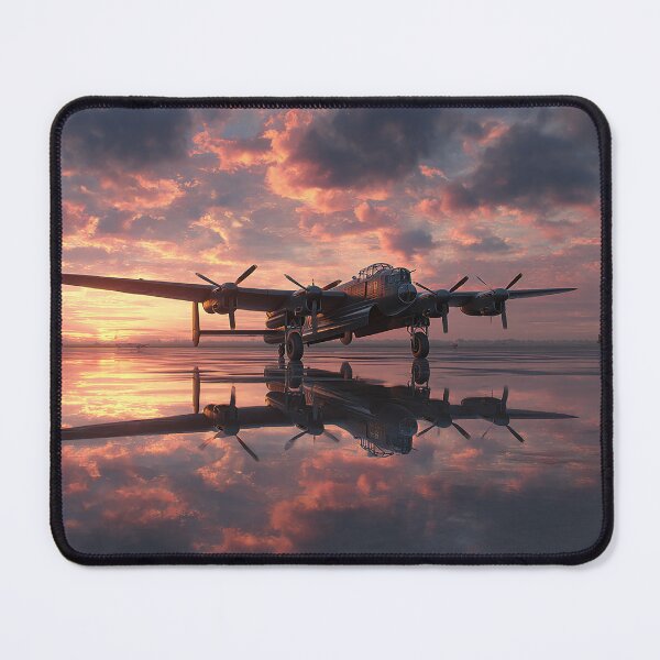 Item preview, Lincolnshire Dawn Airfield In Morning Light in Wartime Atmosphere designed and sold by Skyframe Aviation.