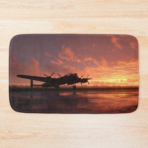 Item preview, WW2 Bomber Base Under Soft Sunrise under Clear Skies designed and sold by Skyframe Aviation.