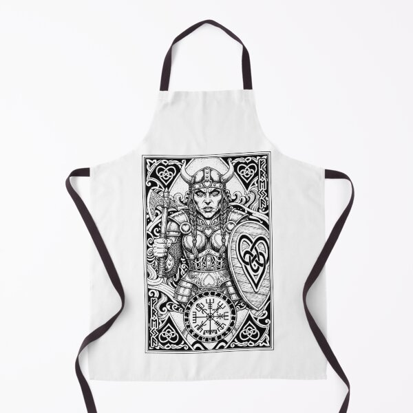 Item preview, Viking Queen Of Hearts Playing Card Norse Woman Mythology designed and sold by GrandeDuc.