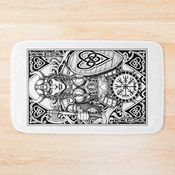 Item preview, Viking Queen Of Hearts Playing Card Norse Woman Mythology designed and sold by GrandeDuc.