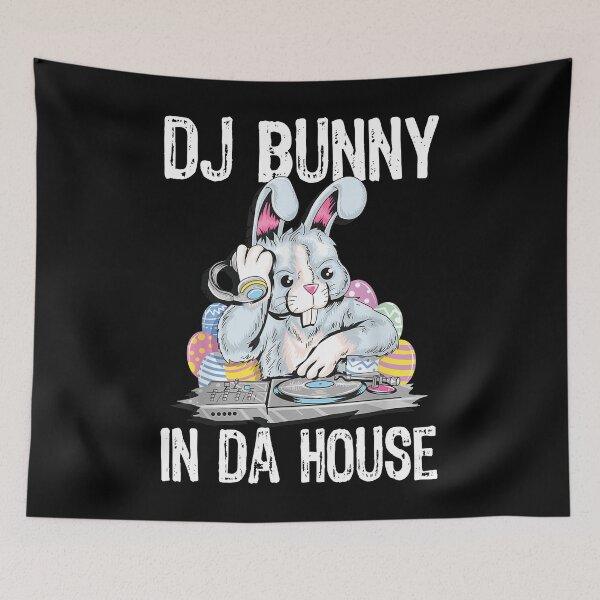 Item preview, DJ Bunny In Da House Rabbit Funny Easter designed and sold by BeverlyLegros.