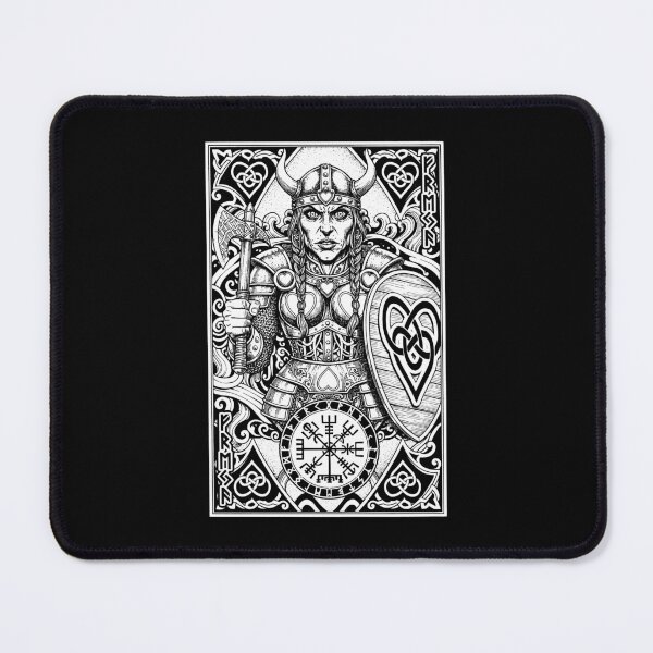 Item preview, Viking Queen Of Hearts Playing Card Norse Woman Mythology designed and sold by GrandeDuc.