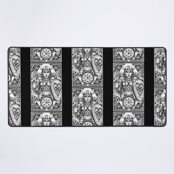 Item preview, Viking Queen Of Hearts Playing Card Norse Woman Mythology designed and sold by GrandeDuc.