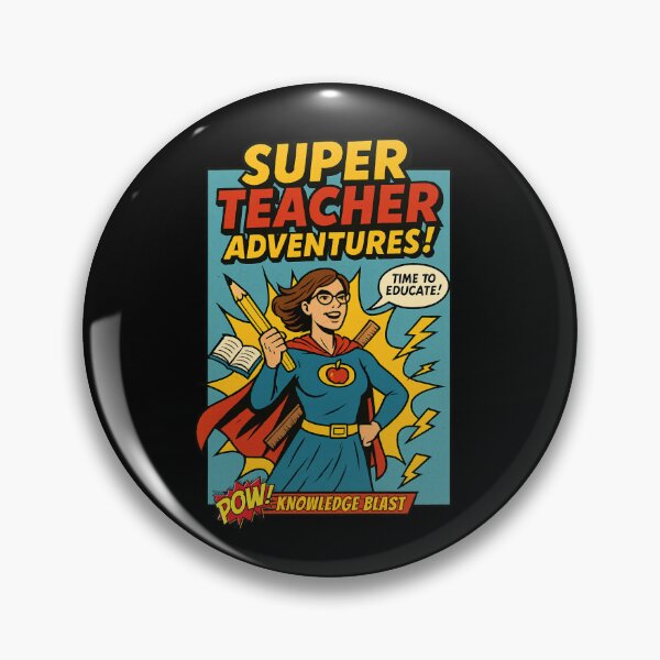 Item preview, Super Teacher Comic Hero – Knowledge Power  designed and sold by SidTastic .