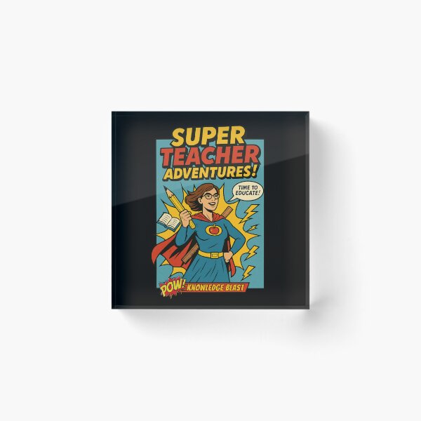 Item preview, Super Teacher Comic Hero – Knowledge Power  designed and sold by SidTastic .