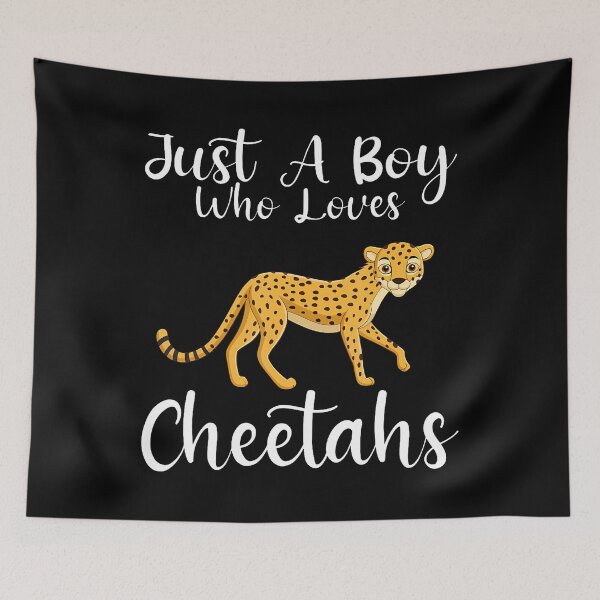 Item preview, Just A Boy Who Loves Cheetahs designed and sold by JacquelineEnri.