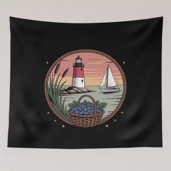 Item preview, Maryland State 1788 Sailboat Lighthouse Bay designed and sold by LittleDame.
