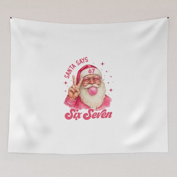 Item preview, 67 Funny Meme Merry Xmas Santa Says Six Seven Christmas  designed and sold by markelhovardt.