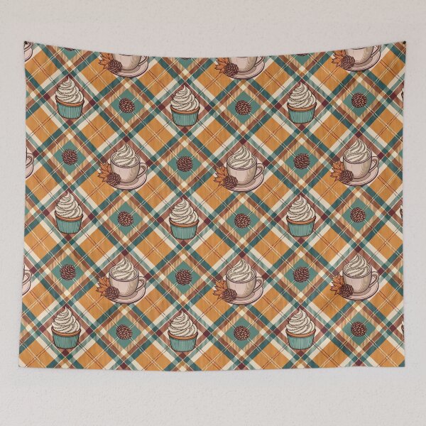 Item preview, Aesthetically pleasing Christmas checkered pattern designed and sold by Merrylands Artshop.