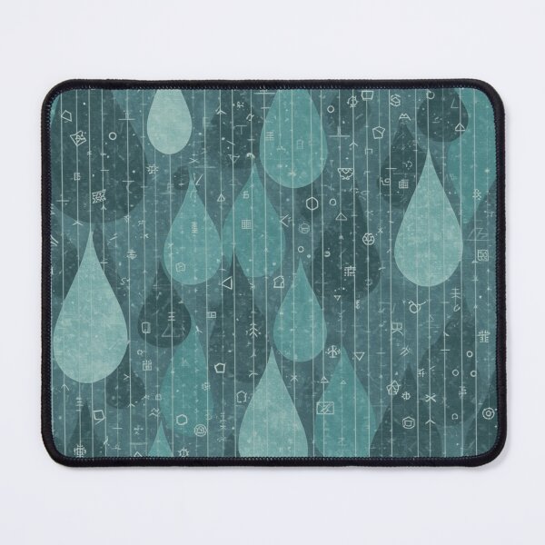 Item preview, Mystic Teal Raindrop Pattern Symbolic Abstract Seamless Design designed and sold by Trueways.