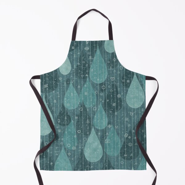 Item preview, Mystic Teal Raindrop Pattern Symbolic Abstract Seamless Design designed and sold by Trueways.