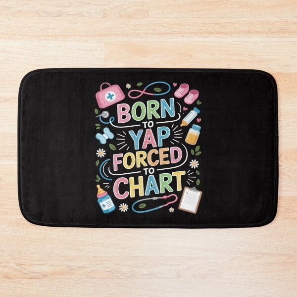 Item preview, Born To Yap Forced To Chart designed and sold by ConceptThena.