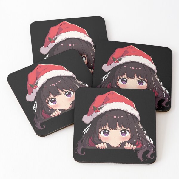 Item preview, Takina Inoue Lycoris Recoil Chibi Kawaii Christmas Peeker Anime Cute Holiday Charm designed and sold by HumbertoValveno.